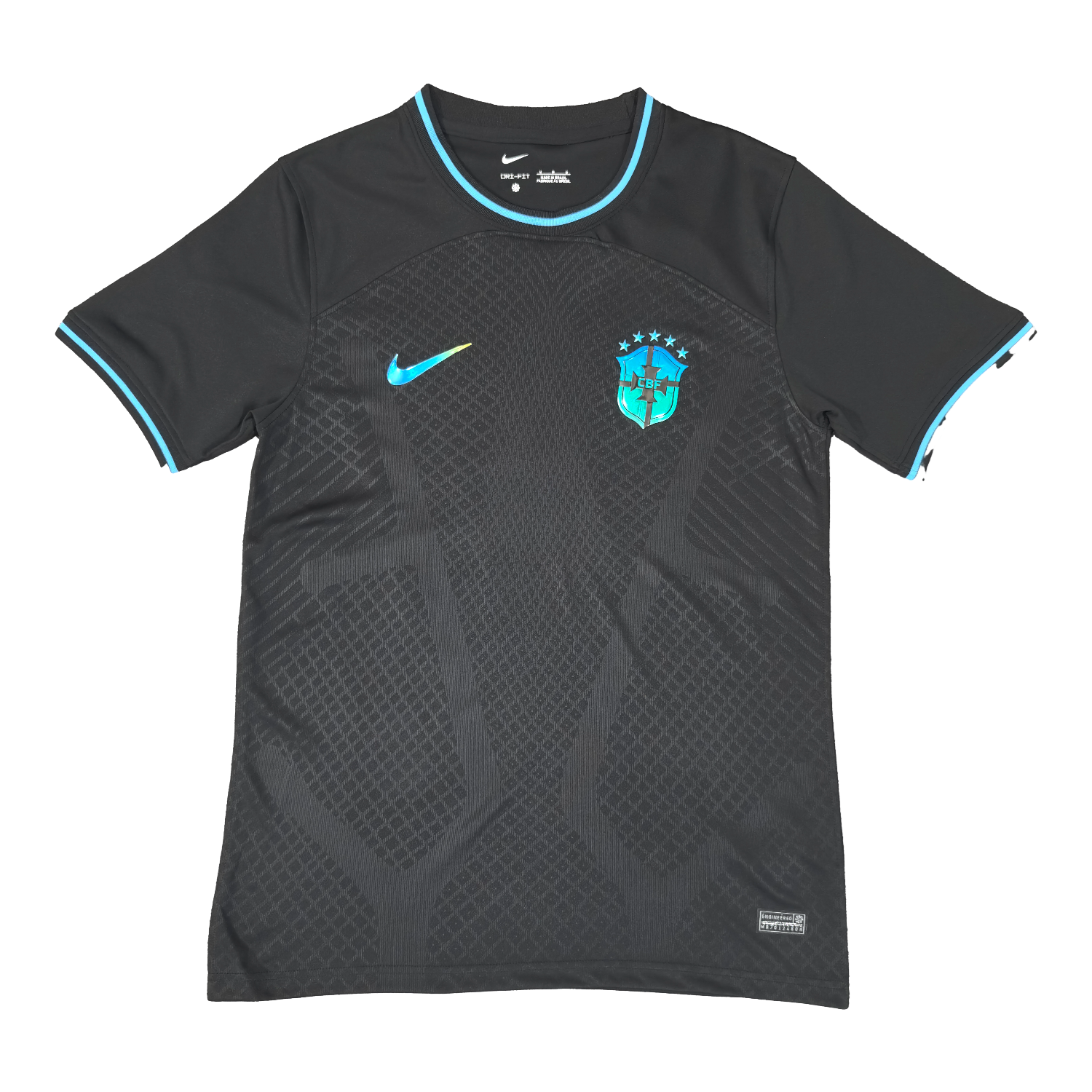 foot-Brazil 25-26 Reflective Team Logo Black Special Jersey - Fans Version