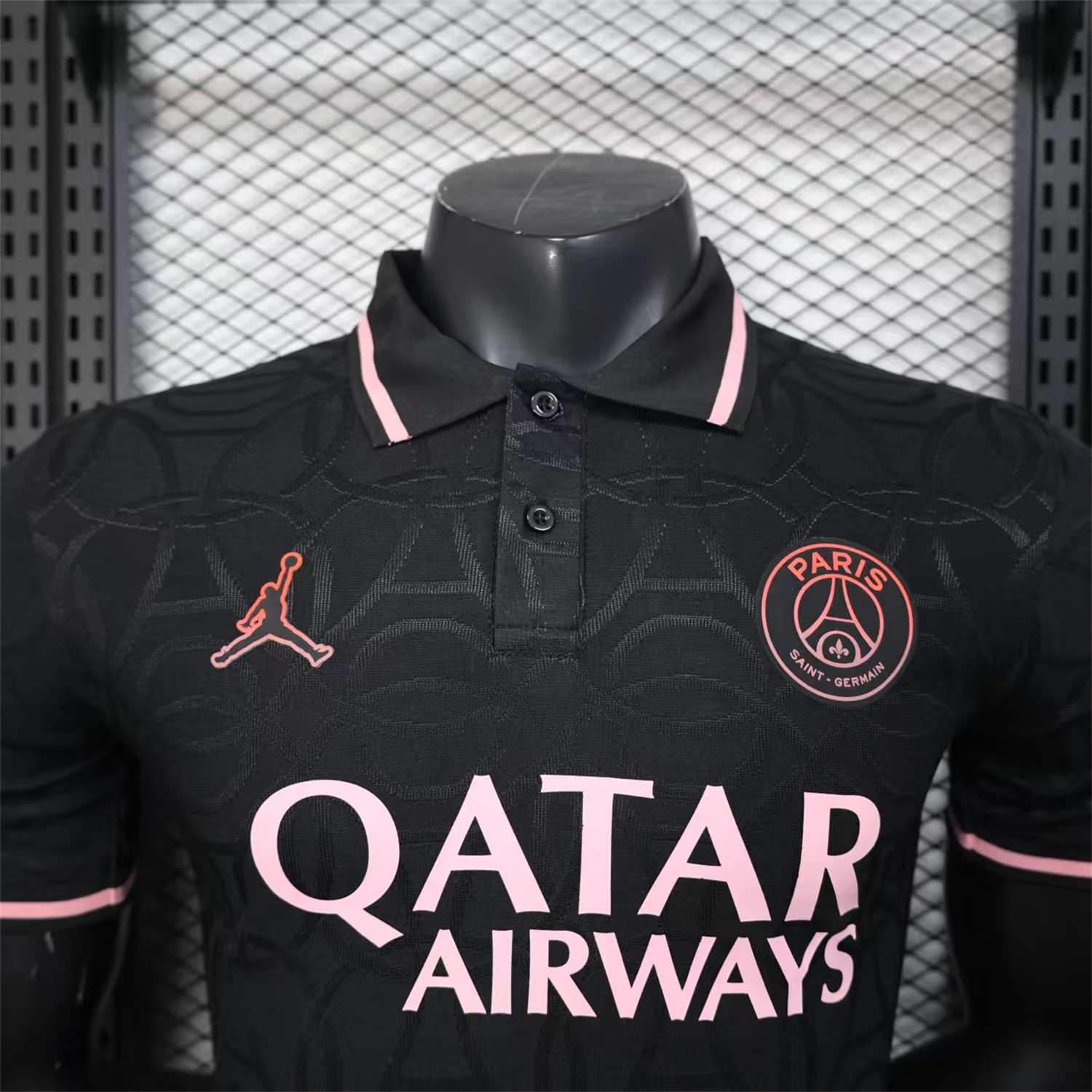 foot-Paris Saint-Germain PSG 25-26 JD Black Special Jersey with Red Badge - Player Version