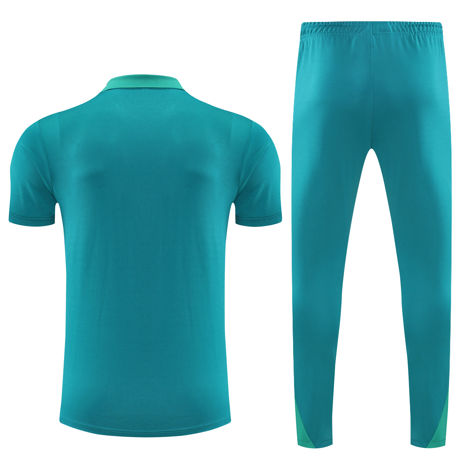 foot-Portugal 25-26 POLO Short-Sleeve Training Set - Blue Green Top and Pants