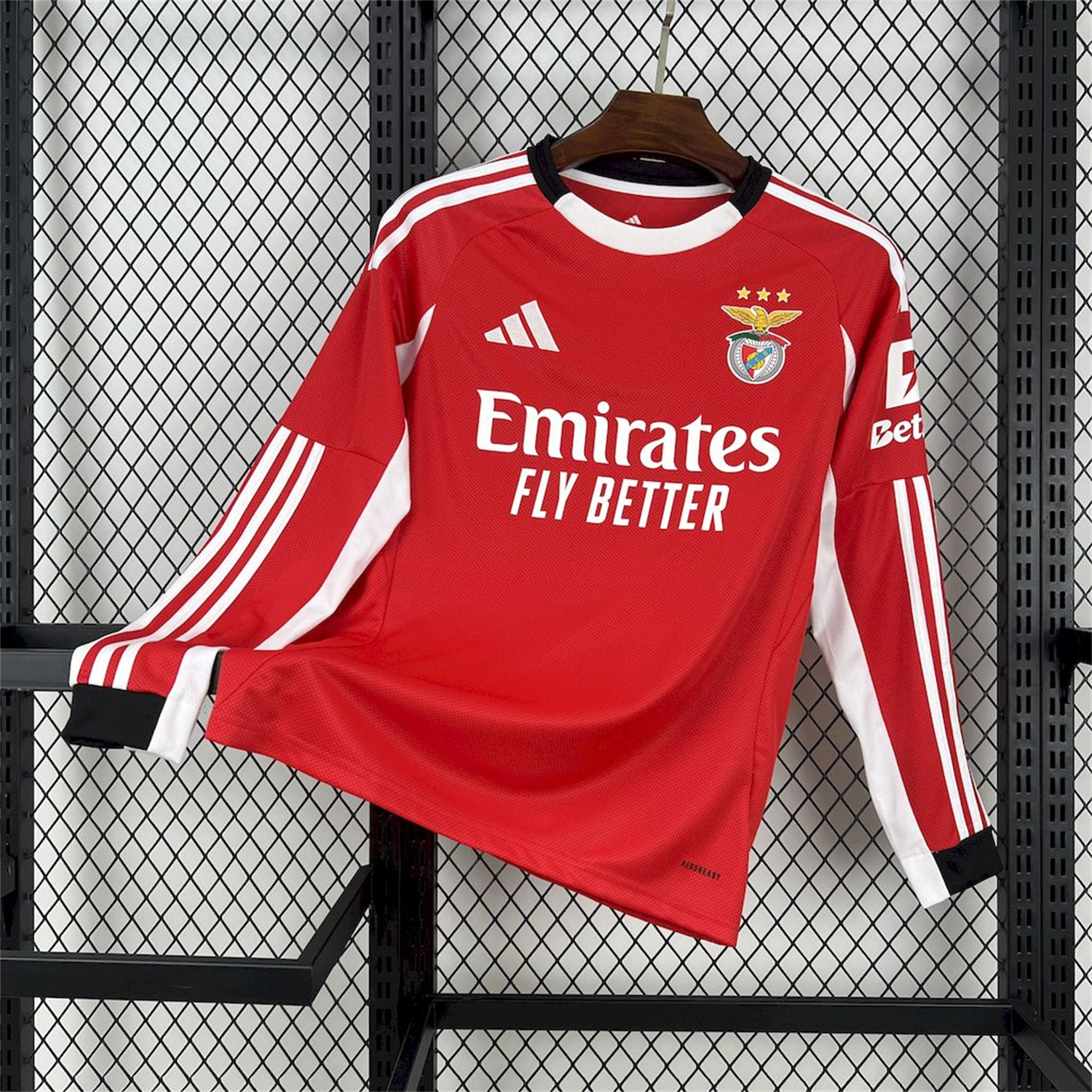 foot-Benfica 25-26 Home Long Sleeves Jersey - Fans Version