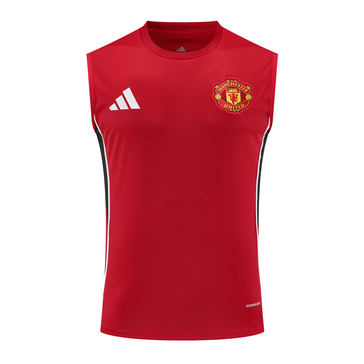 foot-Manchester United 25-26 Vest Training Set - Pure Red Vest & Black Shorts