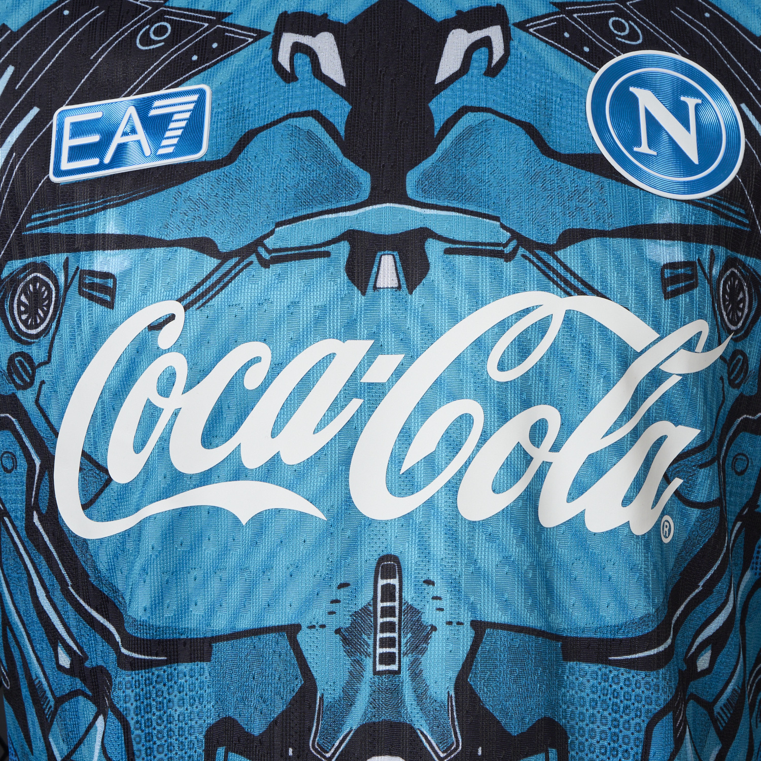 foot-Napoli 25-26 Blue Mecha Training Jersey - Player Version