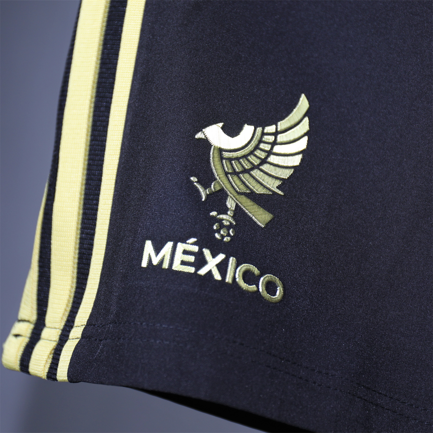 foot-Mexico 2025 Gold Cup Black Shorts - Player Version
