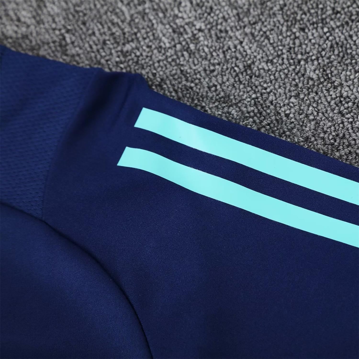 foot-Flamengo 25-26 Short-Sleeve Kids Training Set - Royal Blue With Royal Blue