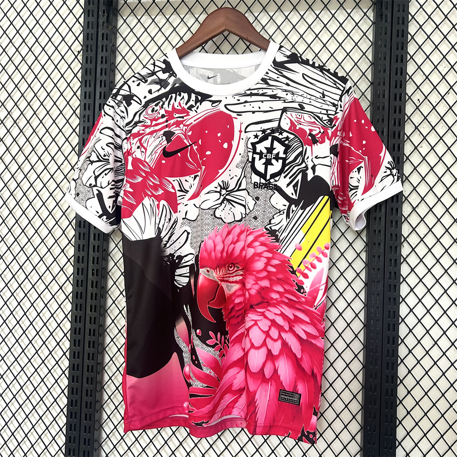 foot-Brazil 2025 Red Macaw Special Jersey - Fans Version