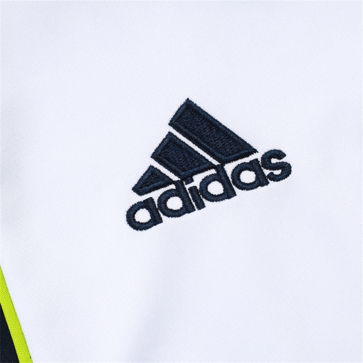 foot-Real Madrid 25-26 Long Sleeve Training Set - White Urban Purist Style and Deep Blue Pants