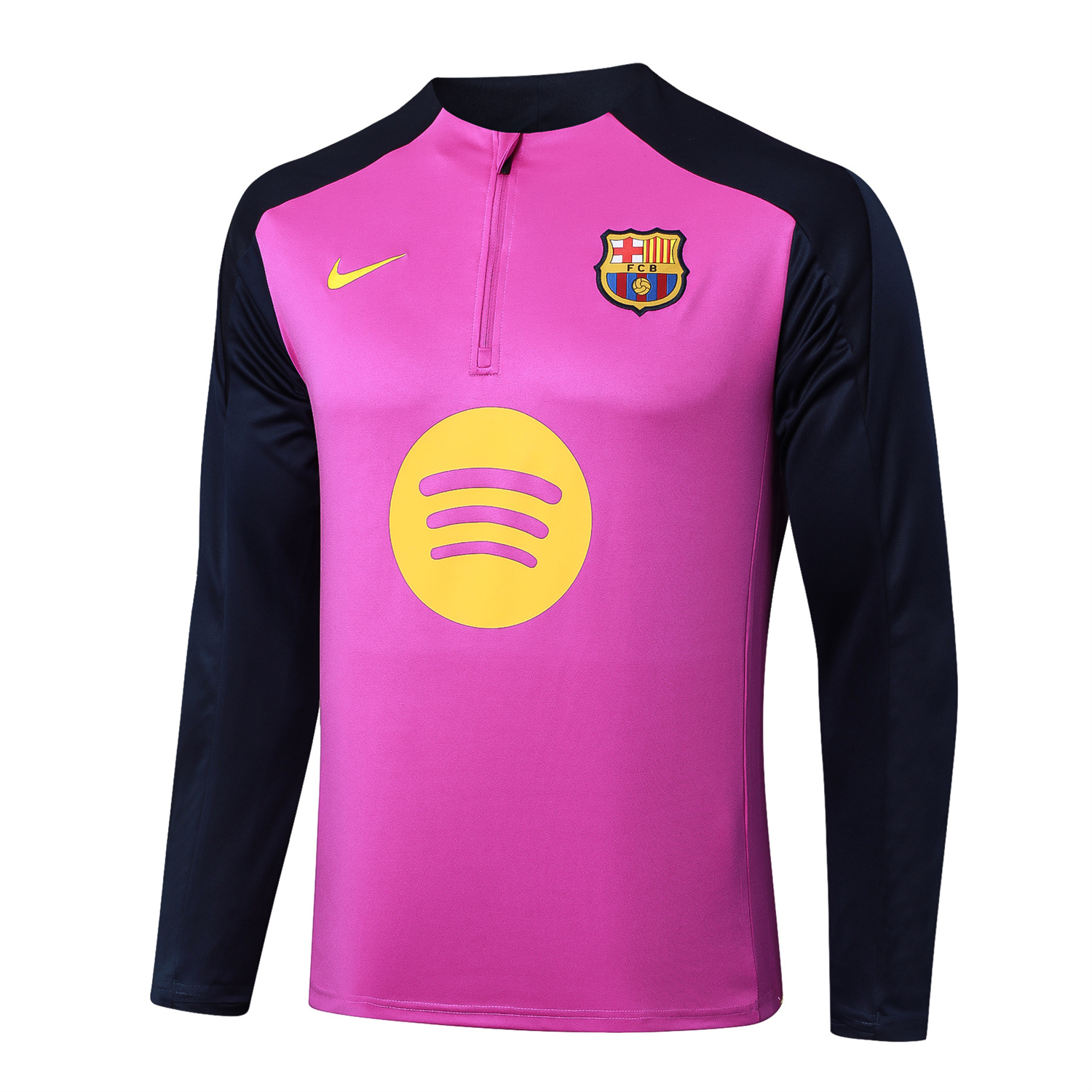 foot-Barcelona 25-26 Long Sleeve Training Set - Purple Top and Deep Blue Pants