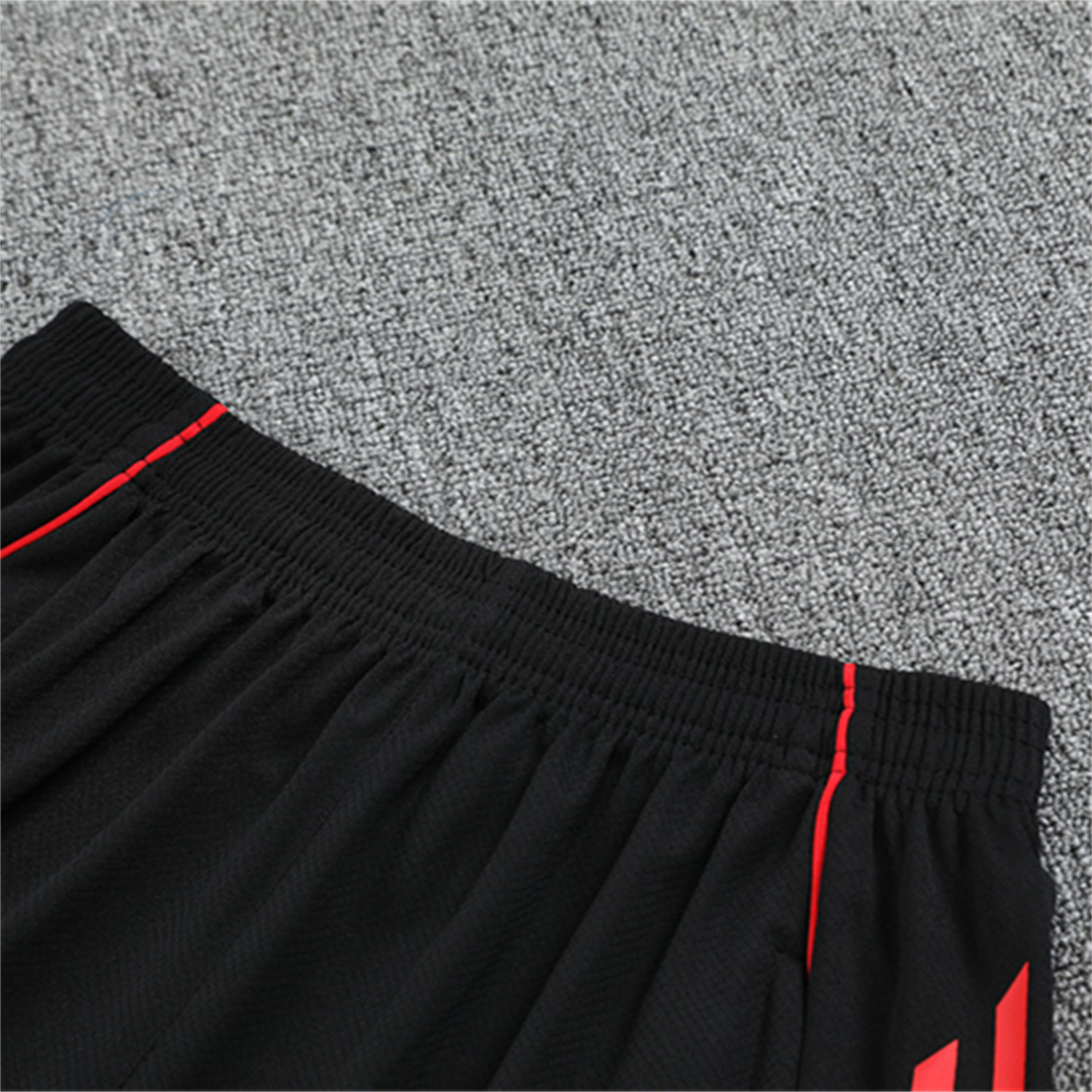 foot-Liver.pool 25-26 Short-Sleeve Training Set - Black Top & Black Shorts