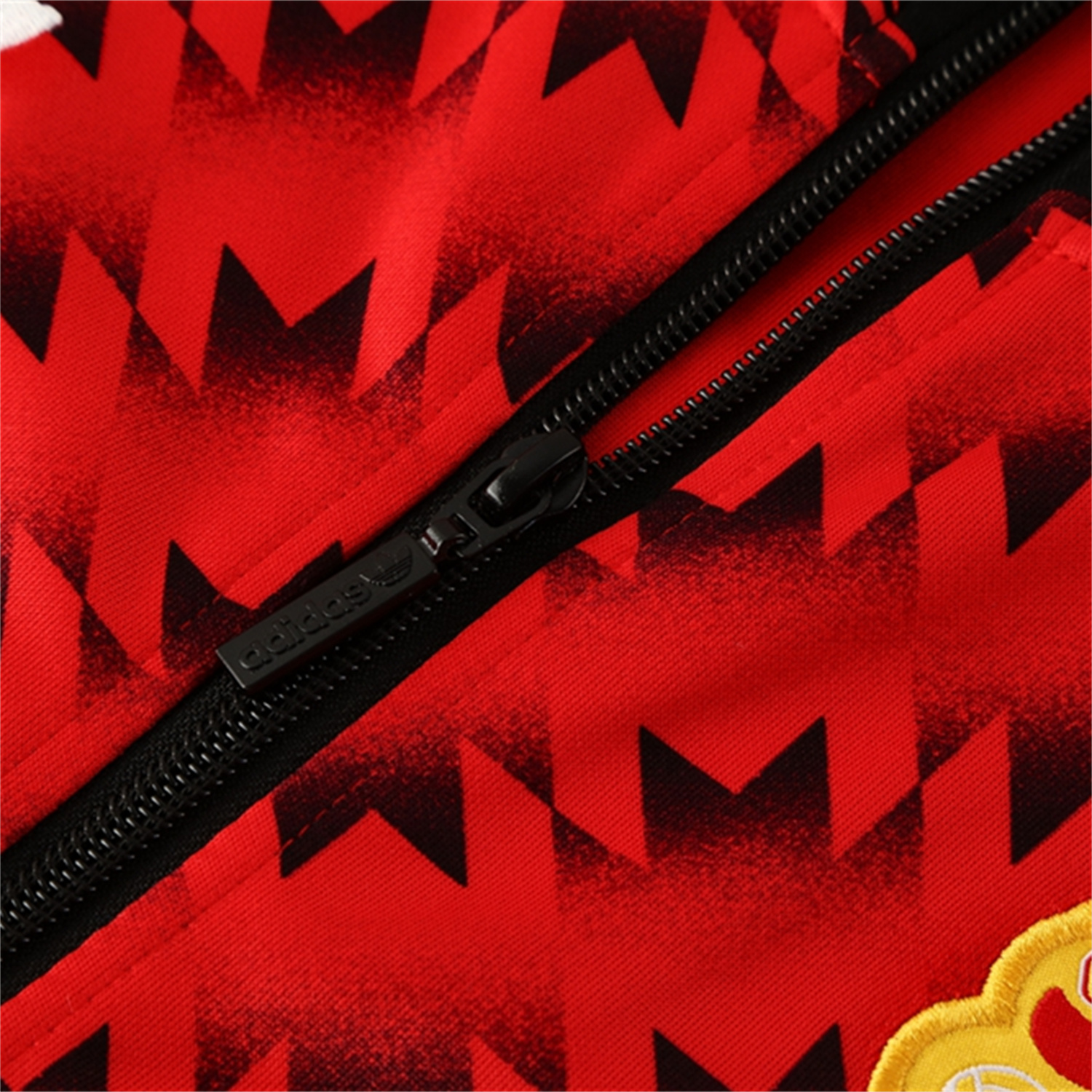 foot-Manchester United 25-26 Bring Back 1991 Jacket Training Tracksuit - Black and Red