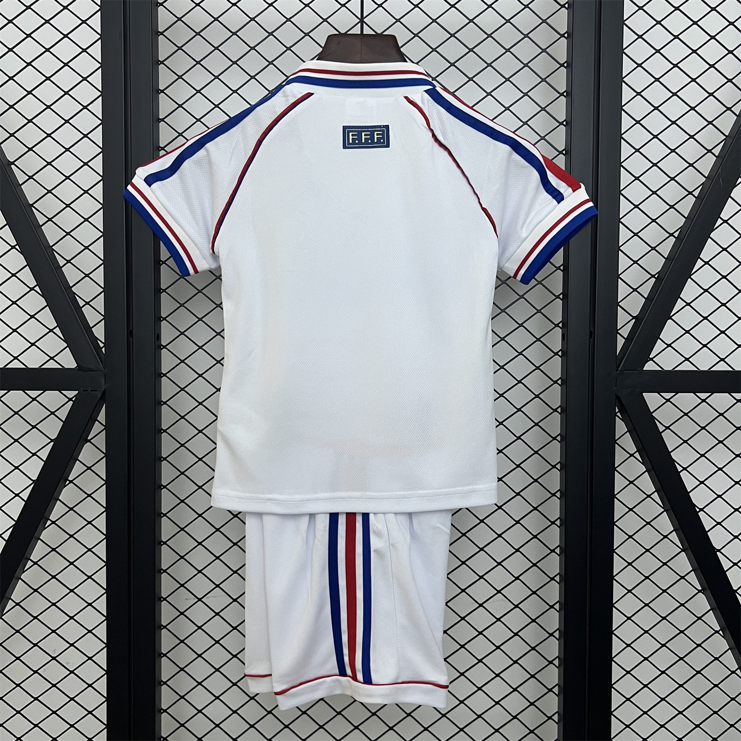 foot-Retro France 1998 Away Kids Kit