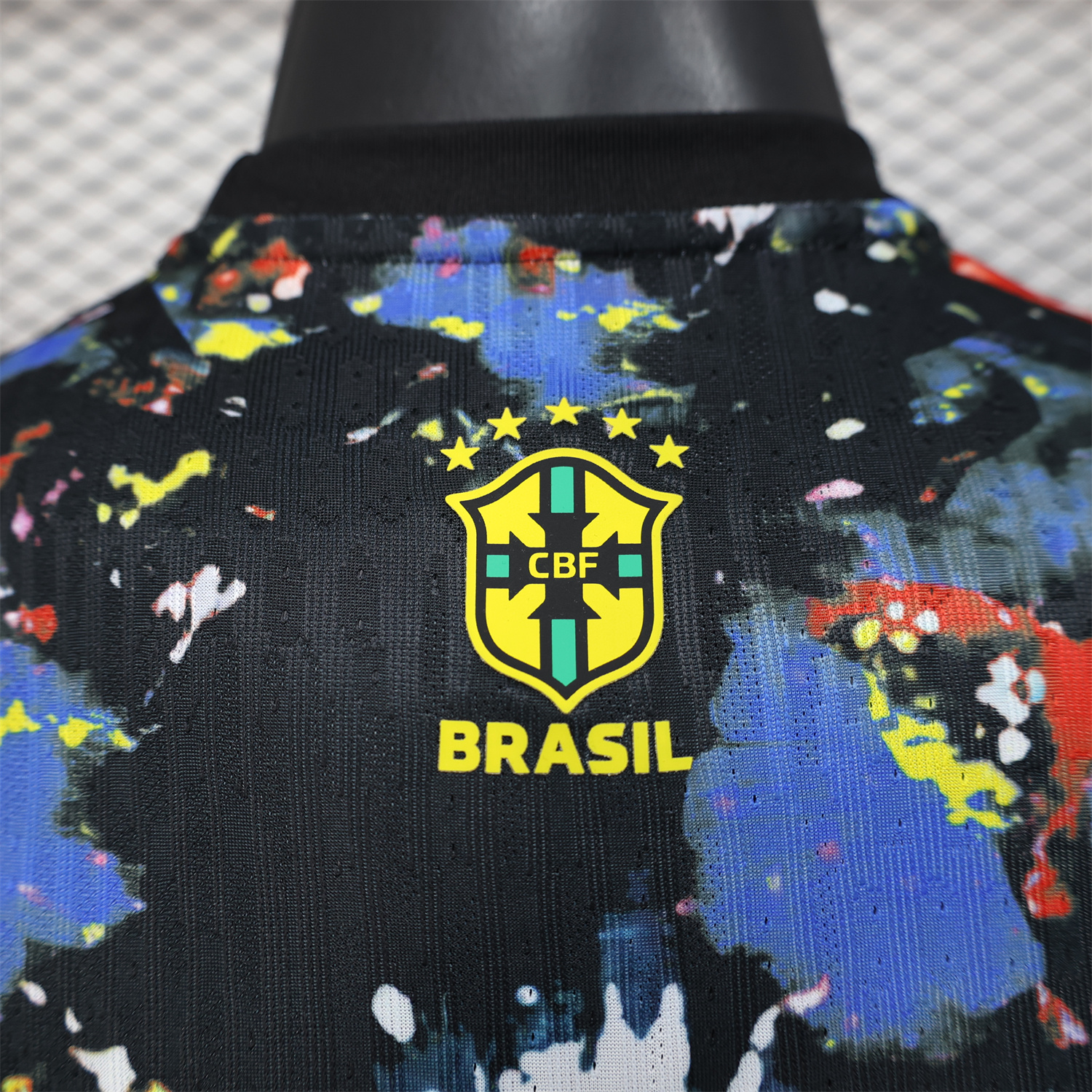 foot-Brazil 25-26 Colorful Jesus Statue Special Colorful Graffiti Jersey - Player Version