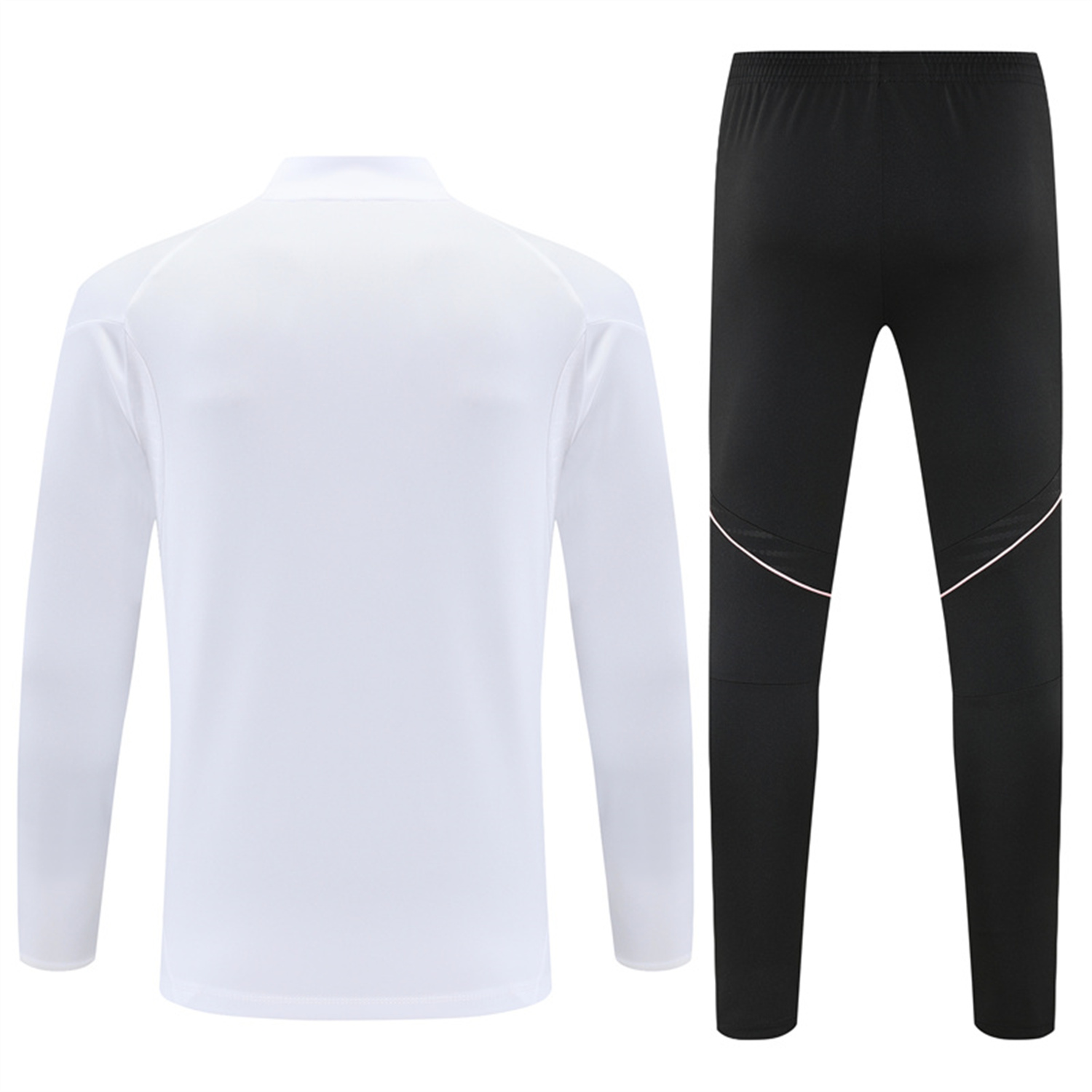 foot-Juventus 25-26 Kids Long Sleeve Training Set - White Top and Black Pants