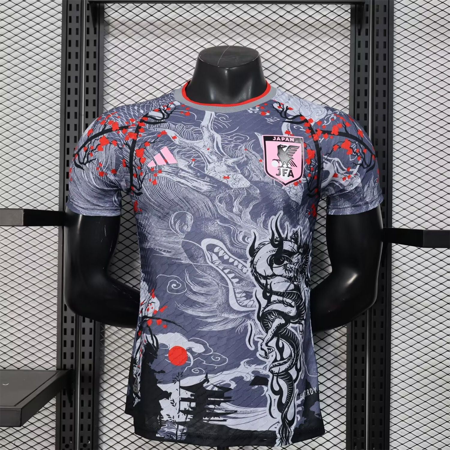 foot-Japan 25-26 Black And Grey Dragon Special Edition Jersey - Player Version
