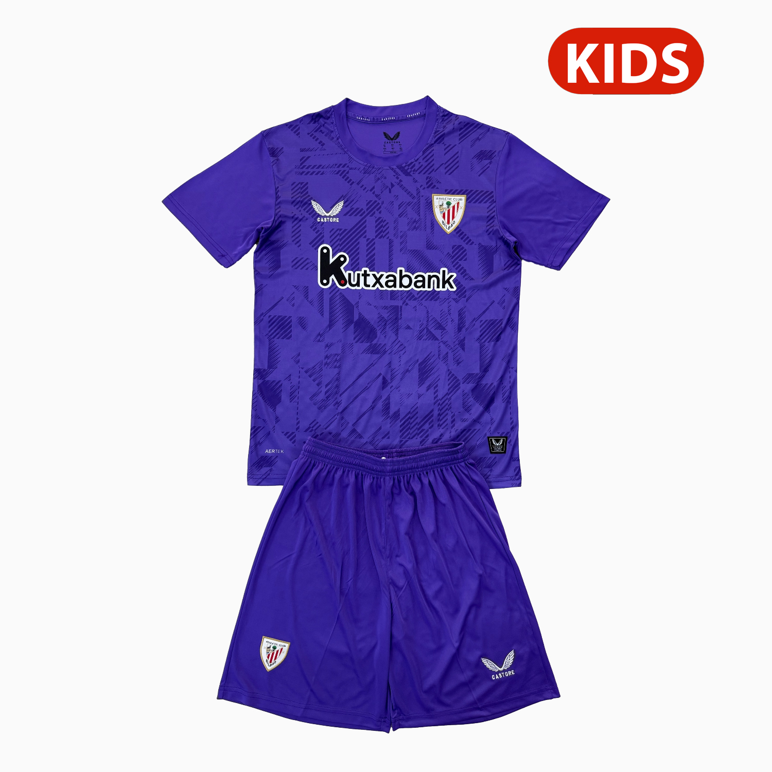 foot-Athletic Bilbao 25-26 Purple Goalkeeper Kids Kit