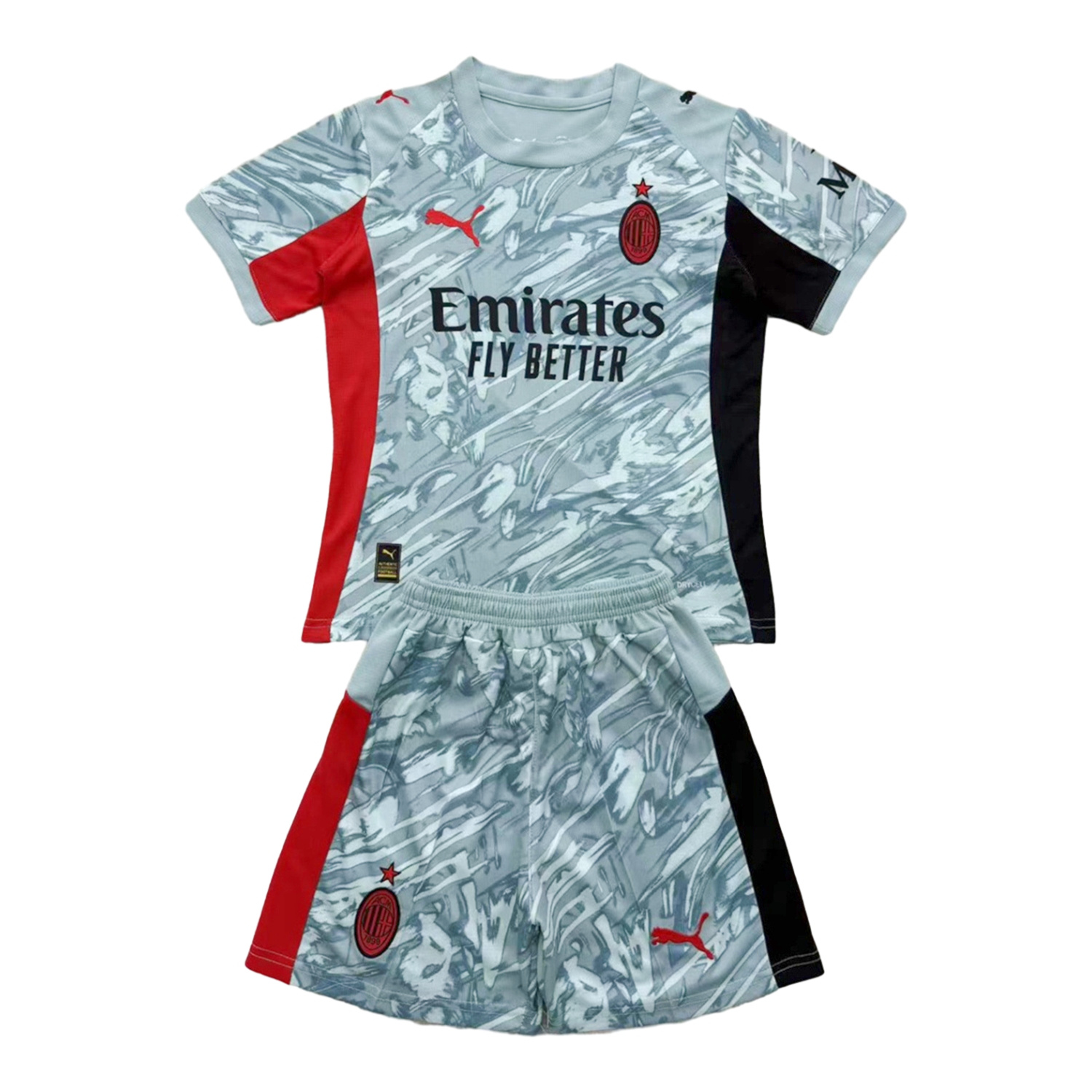 foot-AC Milan 25-26 Blue Goalkeeper Men's Adult Jersey Set - Fans Version