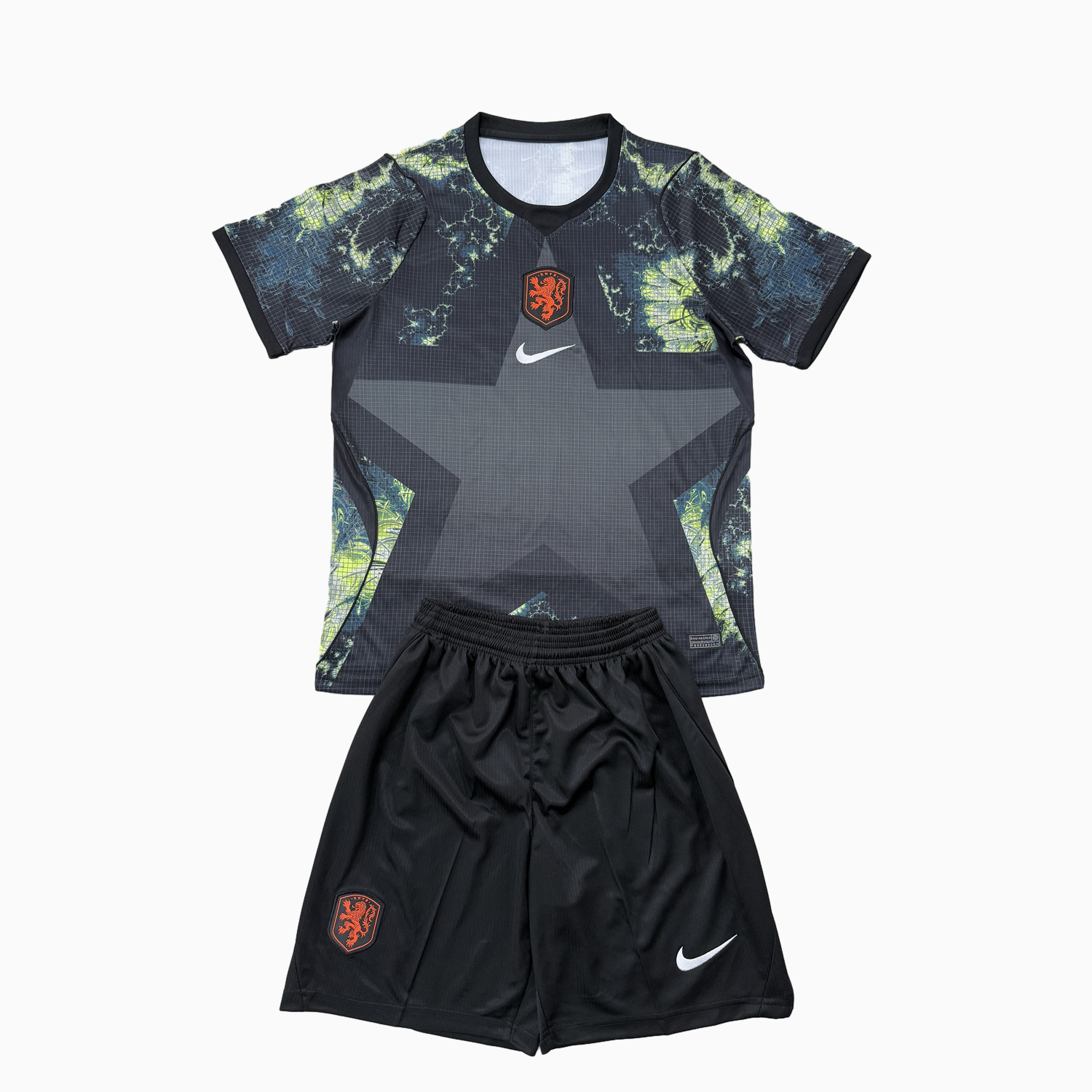 Funinjersey-Netherlands 2026 Black Goalkeeper Kids Kit