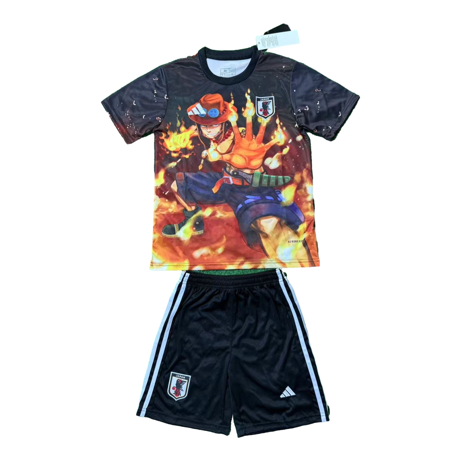 foot-Japan 25-26 Fire Boy Ace Black Special Kids Kit