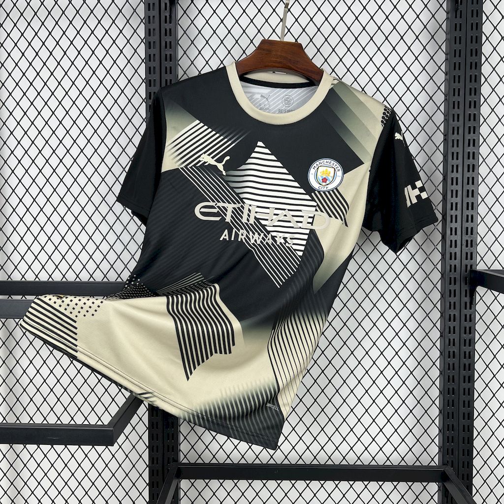 ManixJersey.com | Manchester City 24-25 Black and Yellow Fan-designed Special Edition Jersey - Fans Version -Customize Name, Number and Patch | Worldwide Shipping