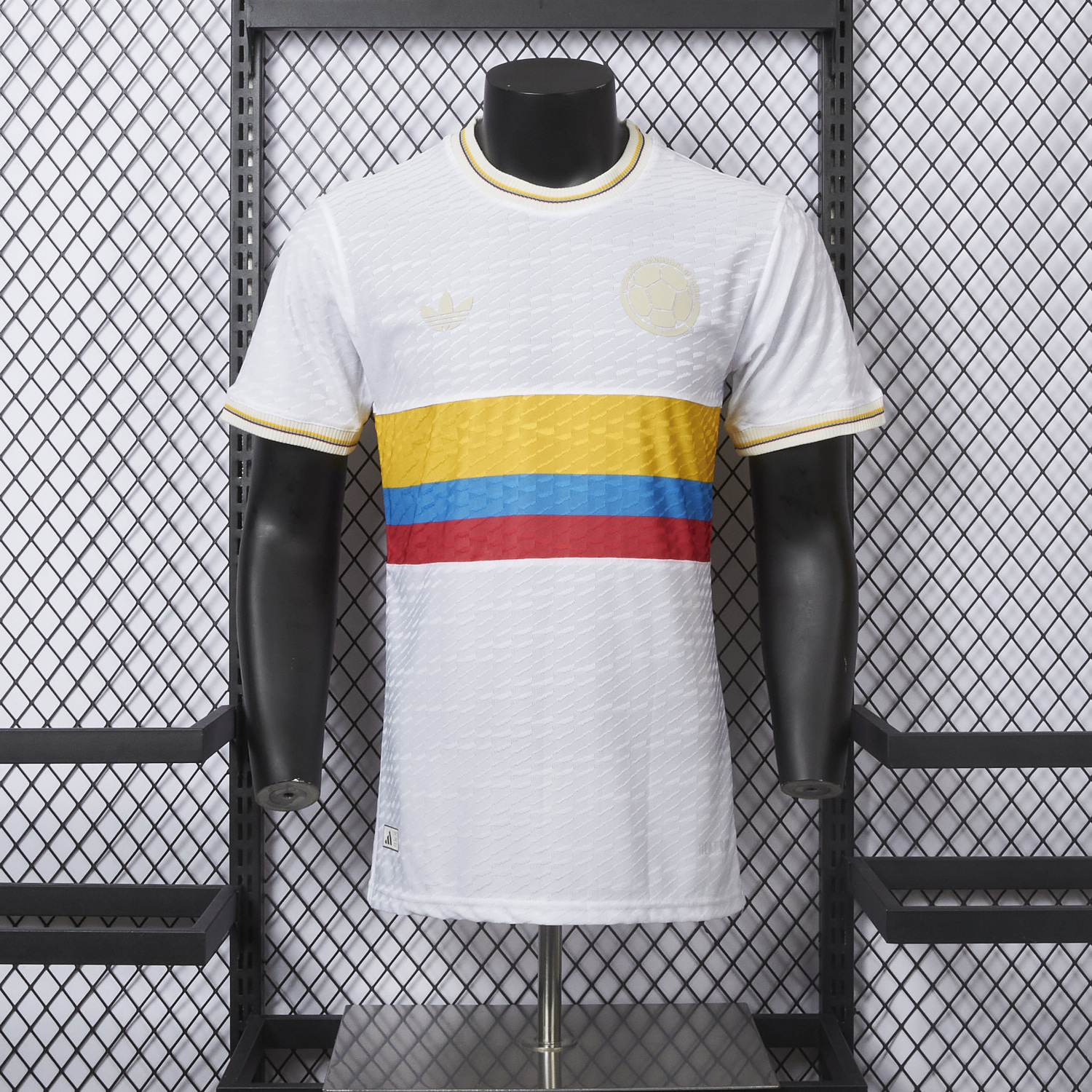 foot-Colombia 2024 100th Anniversary Jersey with Jacquard Fabric - Player Version
