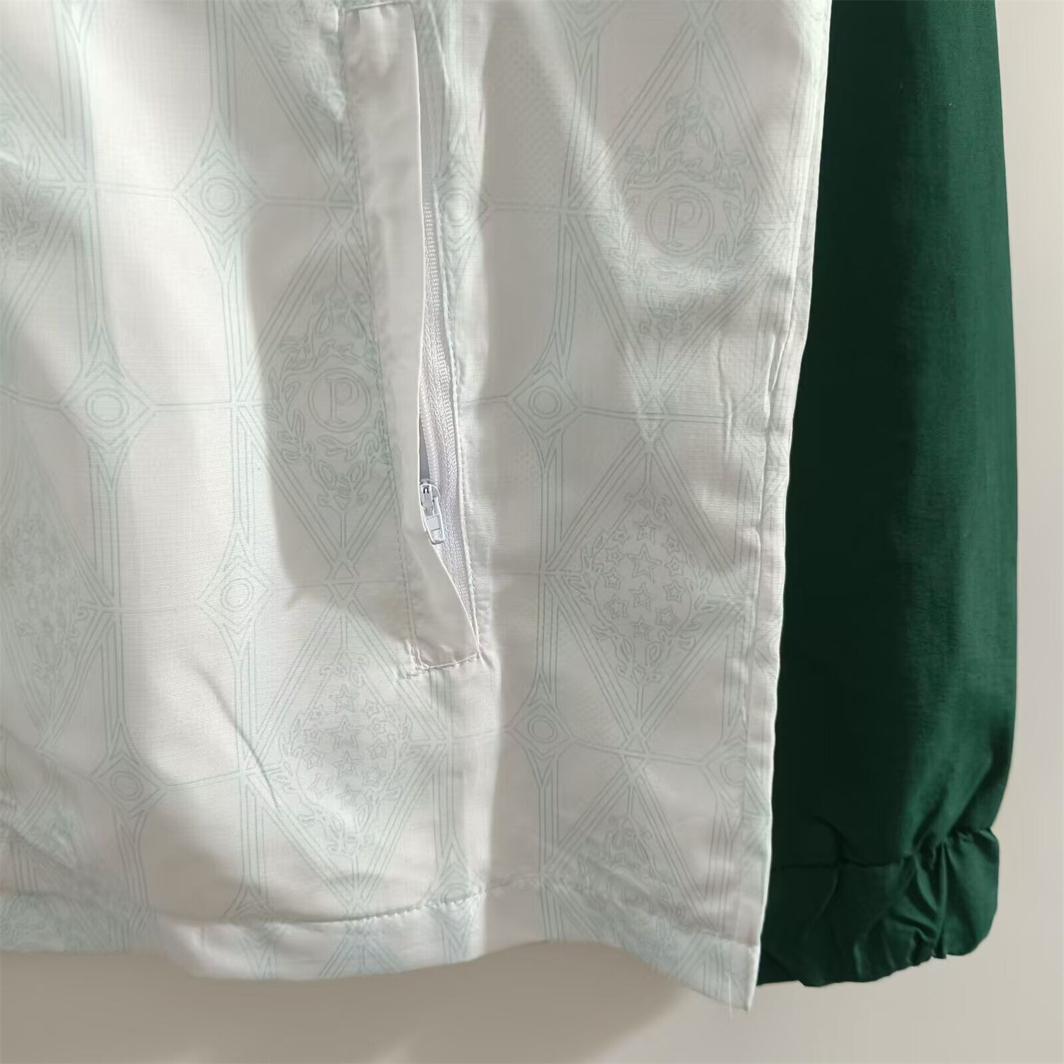 Unitedfootballkit.com | Palmeiras 25-26 Training Windbreaker Jacket - White -Customize Name, Number and Patch | Worldwide Shipping