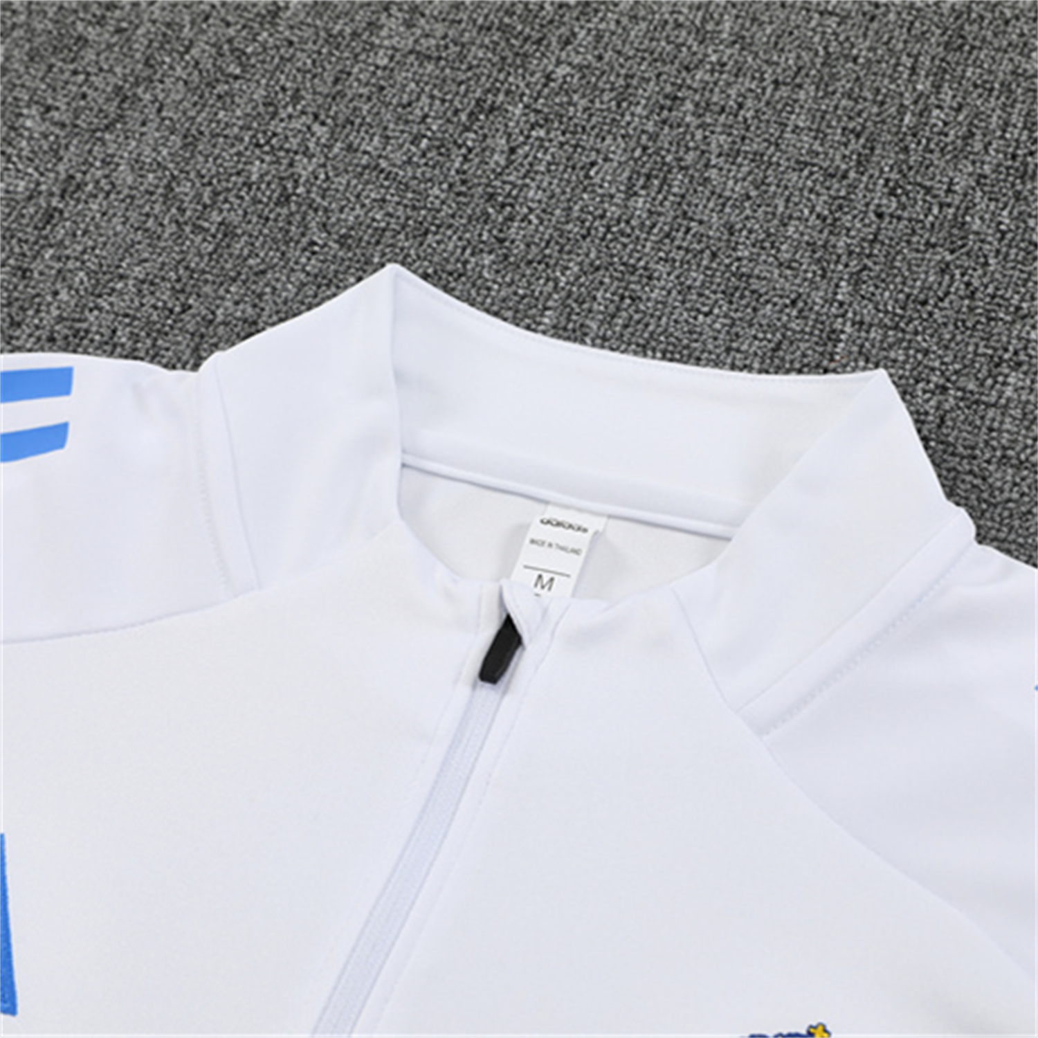 foot-Real Madrid 25-26 Kids Long Sleeve Training Set - White Top & Blue Pants