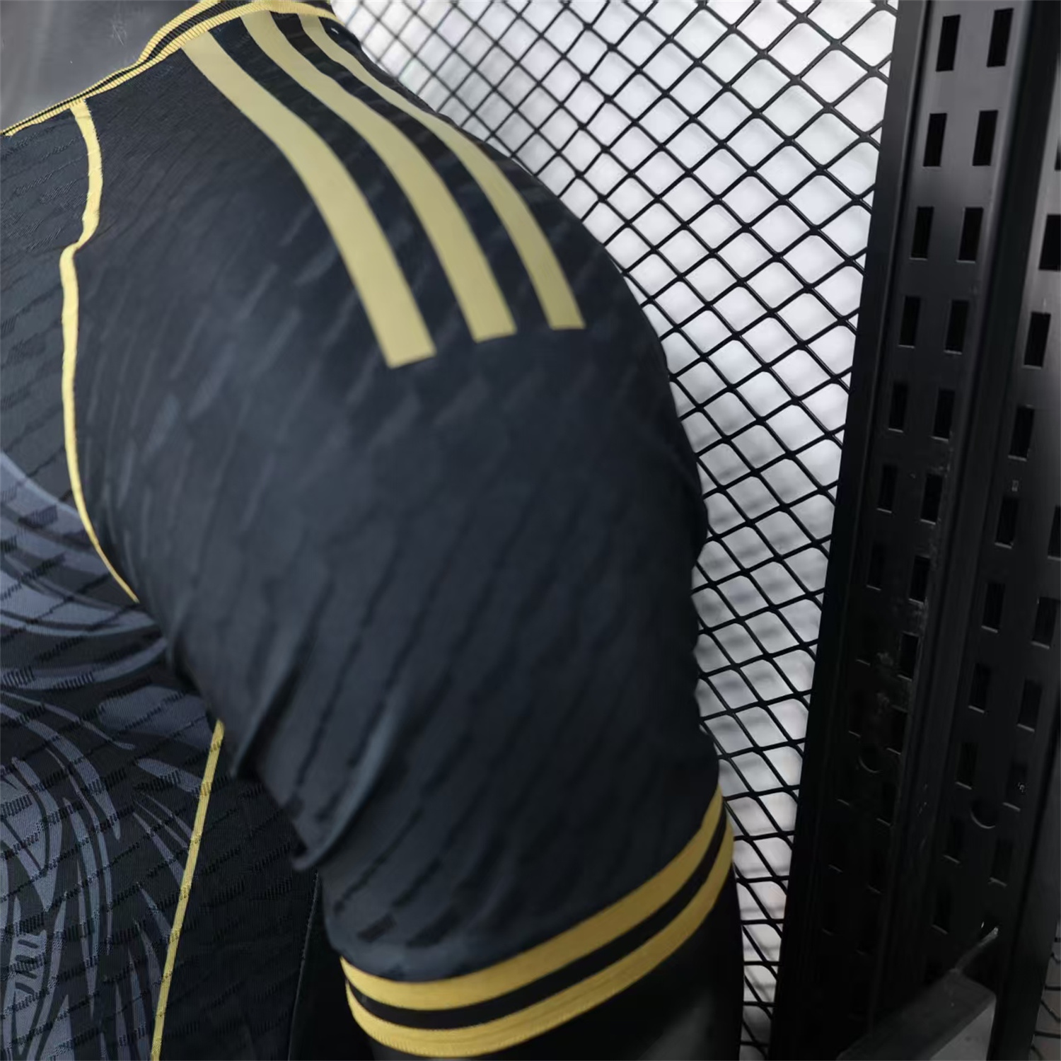 foot-Mexico 25-26 Grey Eagle Sketch Black Gold Special Jersey - Player Version