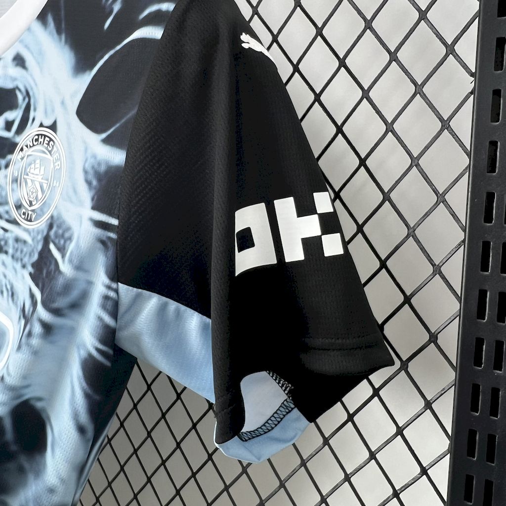 ManixJersey.com | Manchester City 24-25 Black X-ray Fan-designed Special Edition Jersey - Fans Version -Customize Name, Number and Patch | Worldwide Shipping