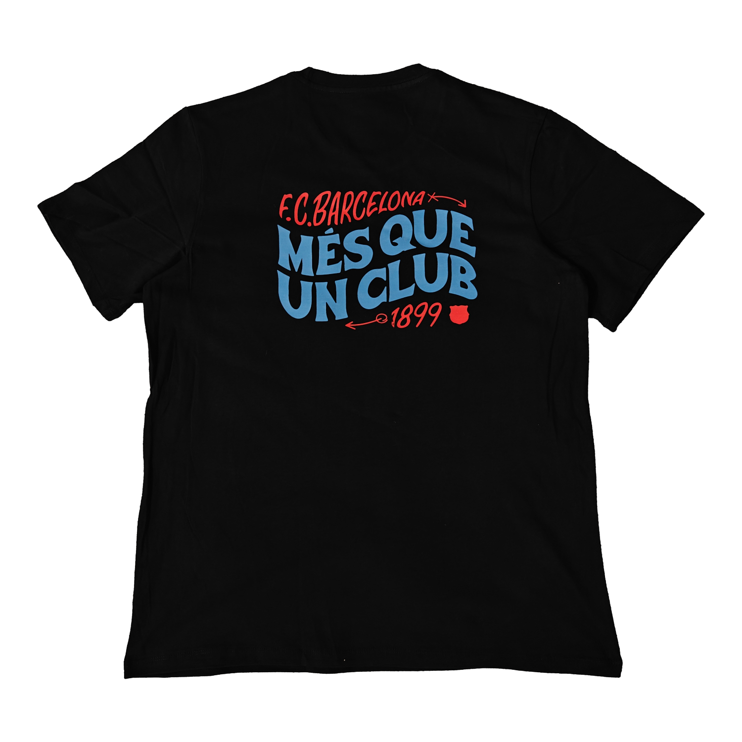 foot-Barcelona Més Que Un Club Skateboard Aesthetics T-shirt【Black】