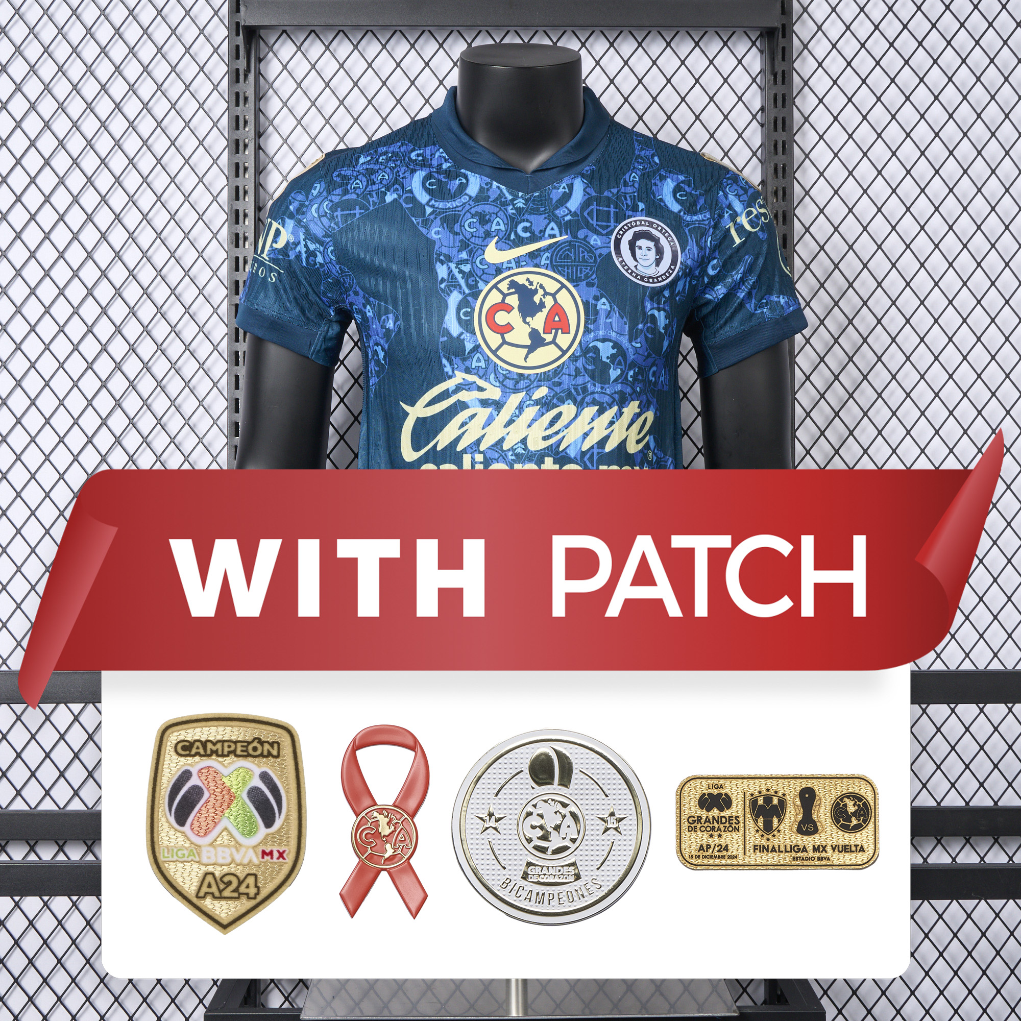 foot-【New Patches】Club América 24-25 Away Jersey - Player Version