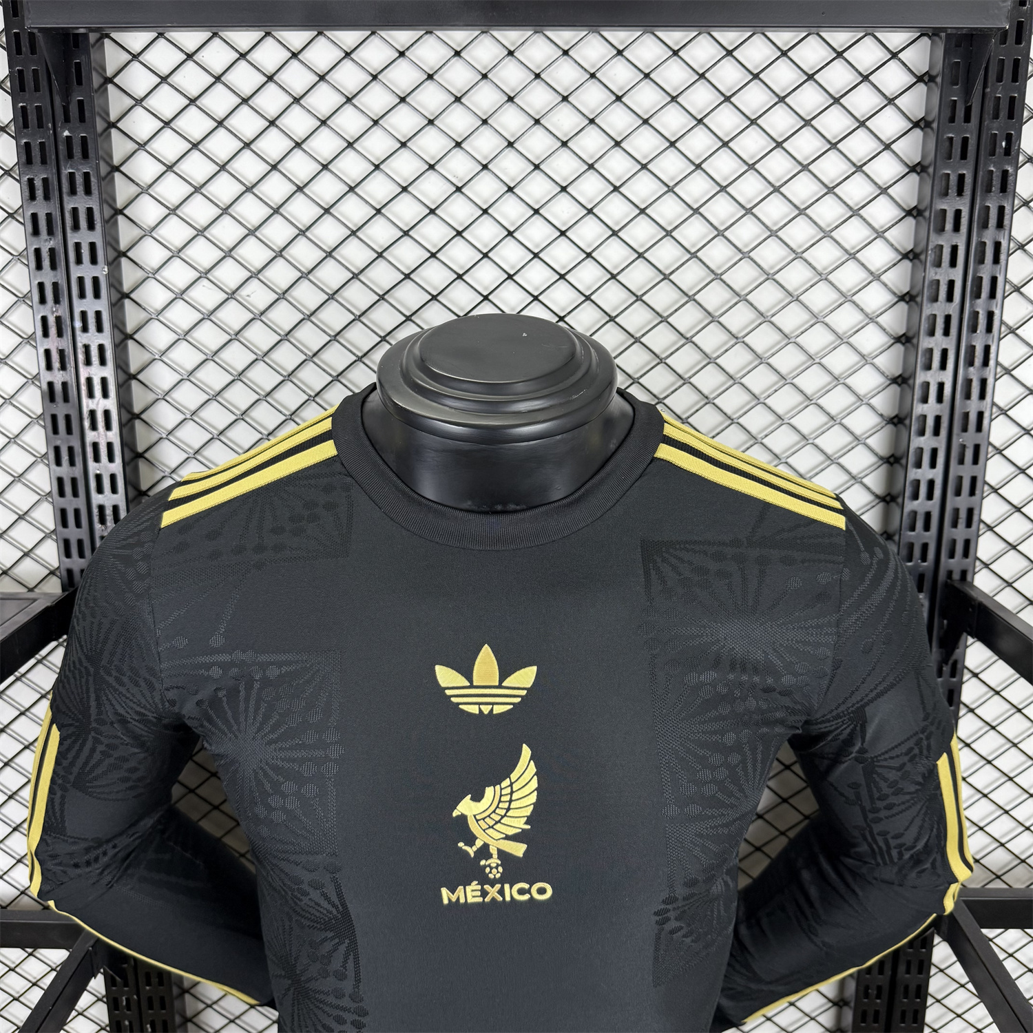 foot-Mexico 2025 Gold Cup Black Long Sleeves Jersey - Player Version