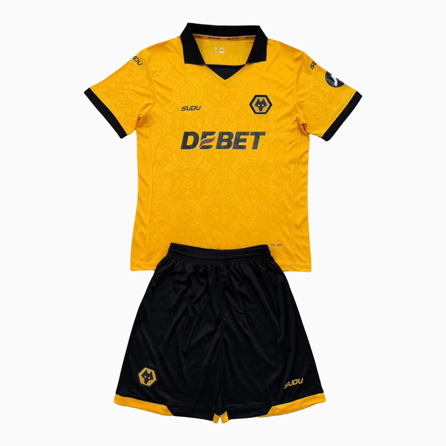 foot-Wolverhampton Wanderers Wolves 25-26 Home Men's Adult Jersey Set - Fans Version