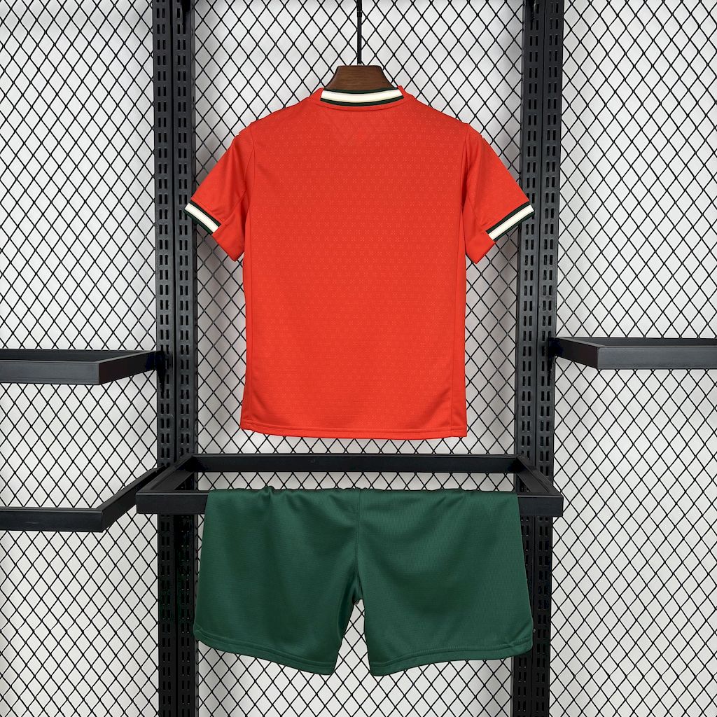 ManixJersey.com | Portugal 2025-26 Home Kids Kit -Customize Name, Number and Patch | Worldwide Shipping