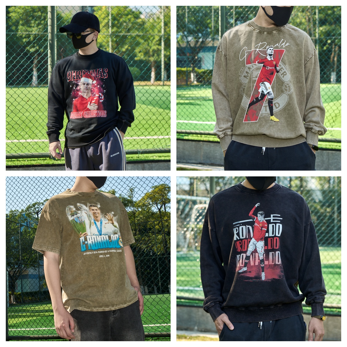 foot-Cristiano Ronaldo Portugal Real Madrid Manchester United Unisex Pure Cotton T-shirt