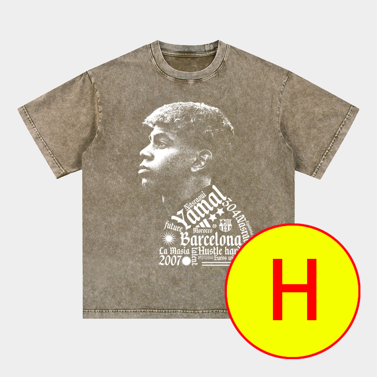 foot-LAMINE YAMAL - Barcelona No. 10 Legend Continues 2025 Oversized Washed T-Shirt