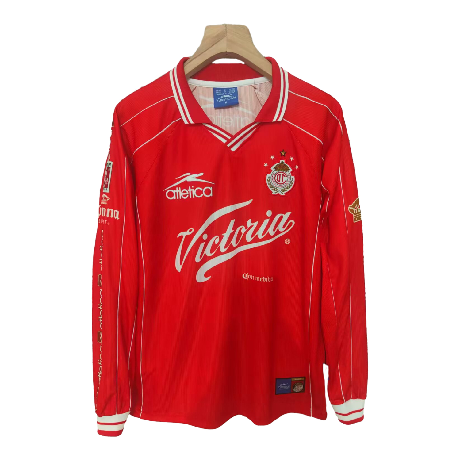 foot-Retro Toluca 1999-00 Home Long Sleeves Jersey
