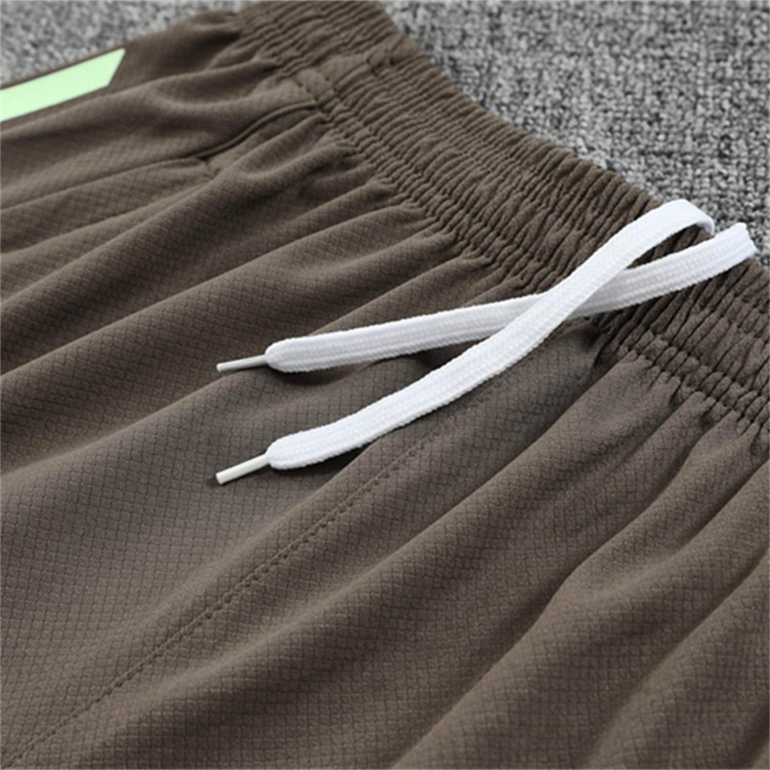 foot-Real Madrid 25-26 Kids Short-Sleeve Training Set - Dark Khaki Top and Shorts