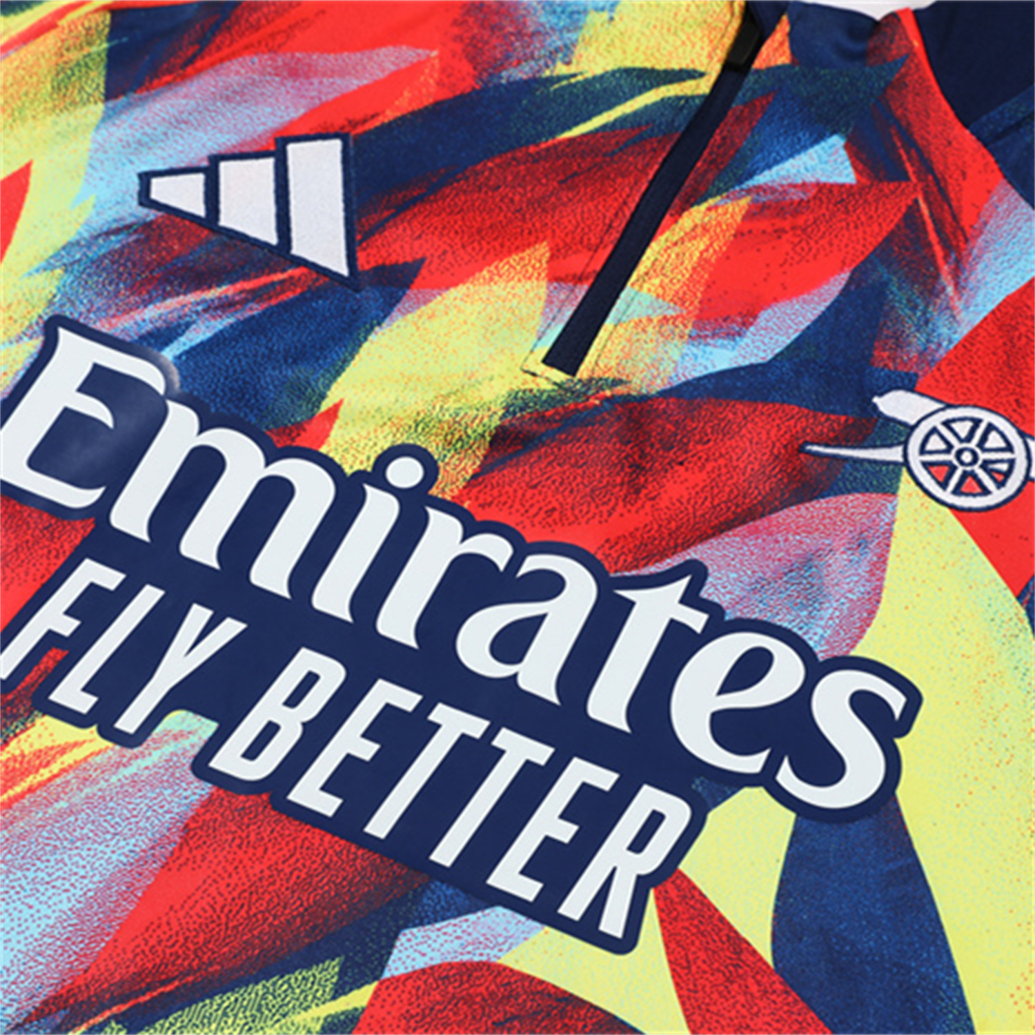 foot-Arsenal 25-26 Kid Long Sleeves Training Set - Colorful Camouflage Top & Royal Blue Pants