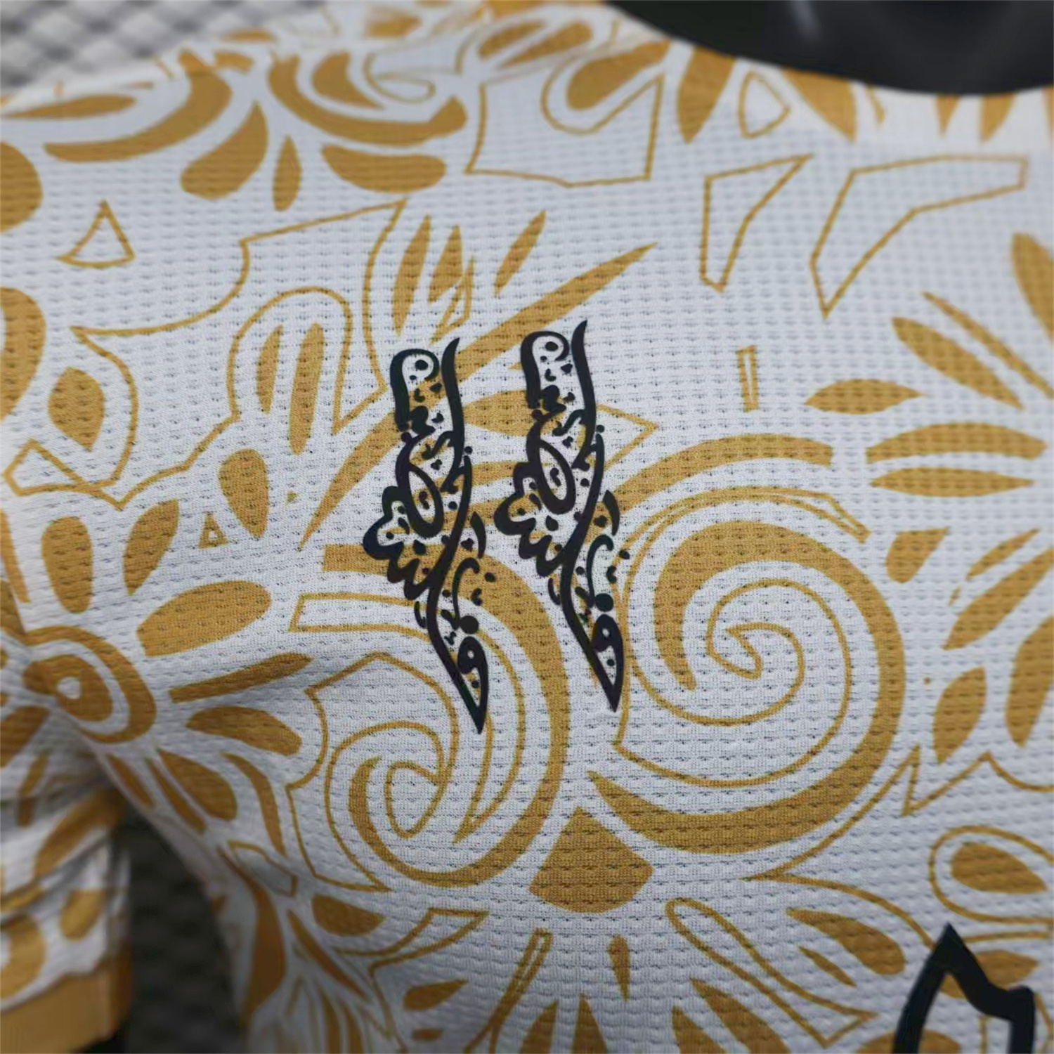 foot-Club Deportivo Palestino Palestine 25-26 Yellow Flowers White Jersey - Player Version