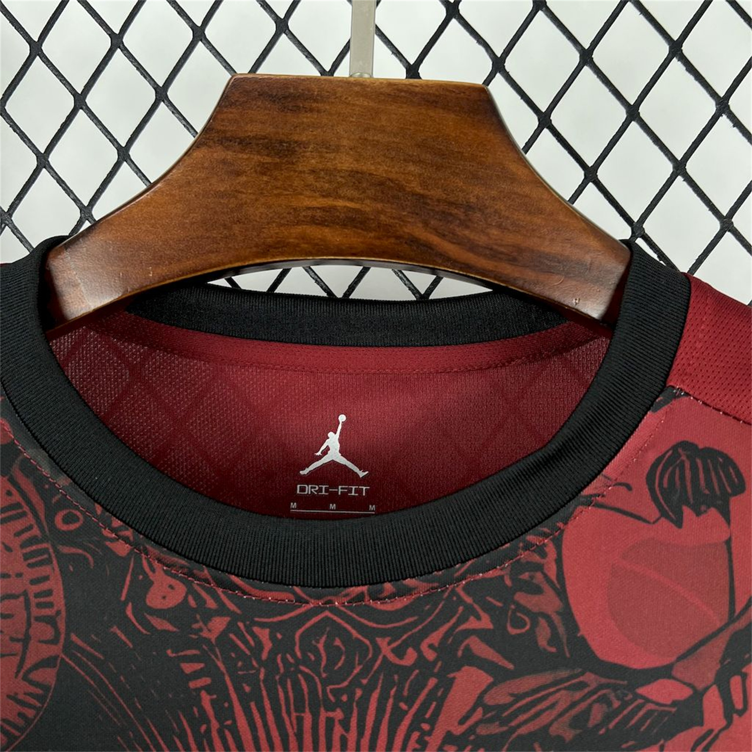 foot-Brazil 25-26 Jordan Black Jesus Statue Red Special Jersey - Fans Version