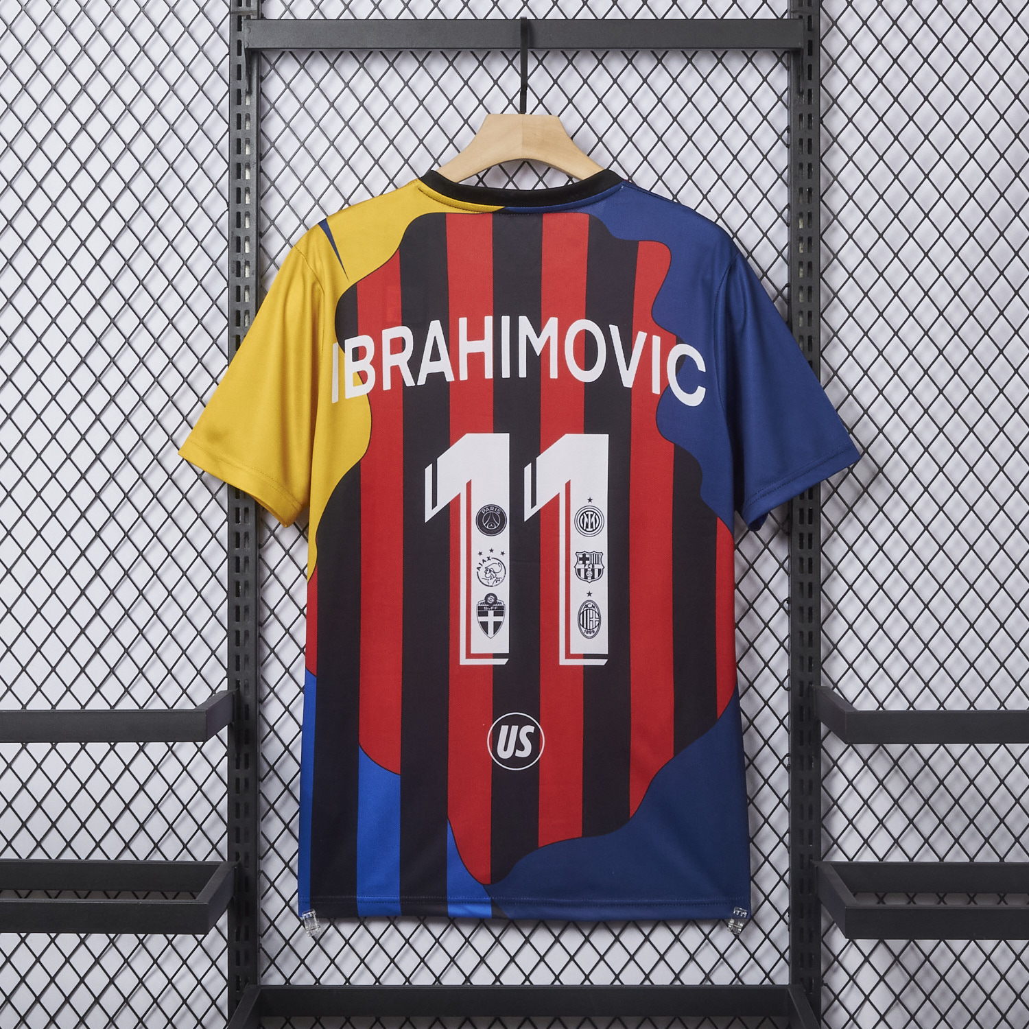foot-Zlatan Ibrahimović Career Commemorative Jersey - Fans Version - AC Milan Inter Milan Barcelona Ajax Paris Saint-Germain PSG Sweden