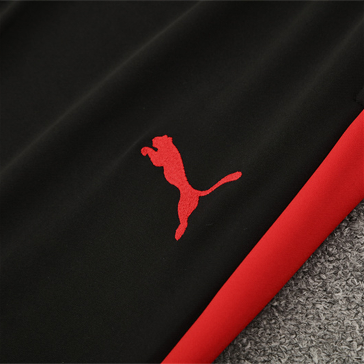 foot-Portugal 25-26 Kids Long Sleeve Training Set - Red Top & Black Pants