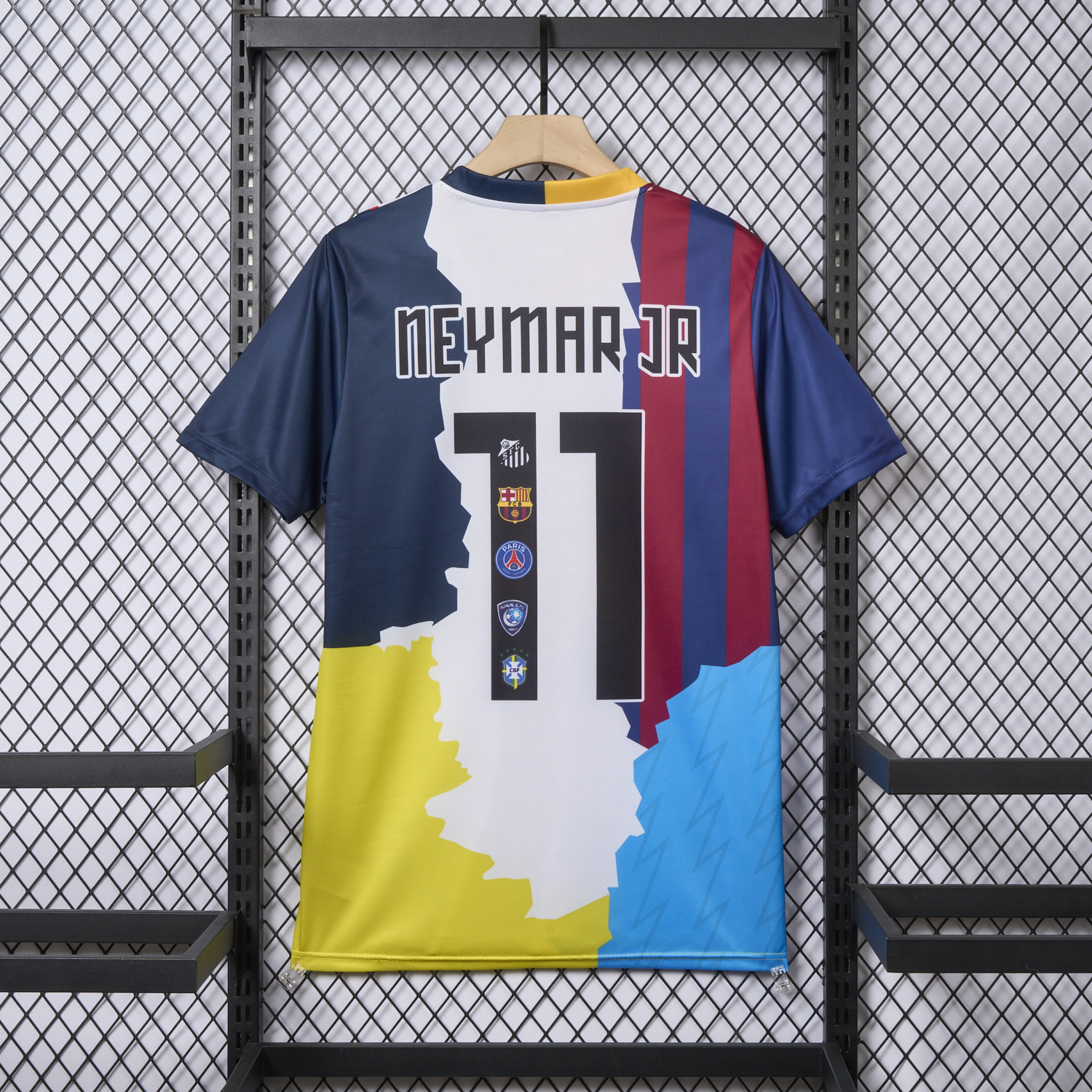 foot-Neymar Career Commemorative Jersey - Fans Version - Barcelona Brazil Paris Saint-Germain PSG Santos Al Hilal SFC