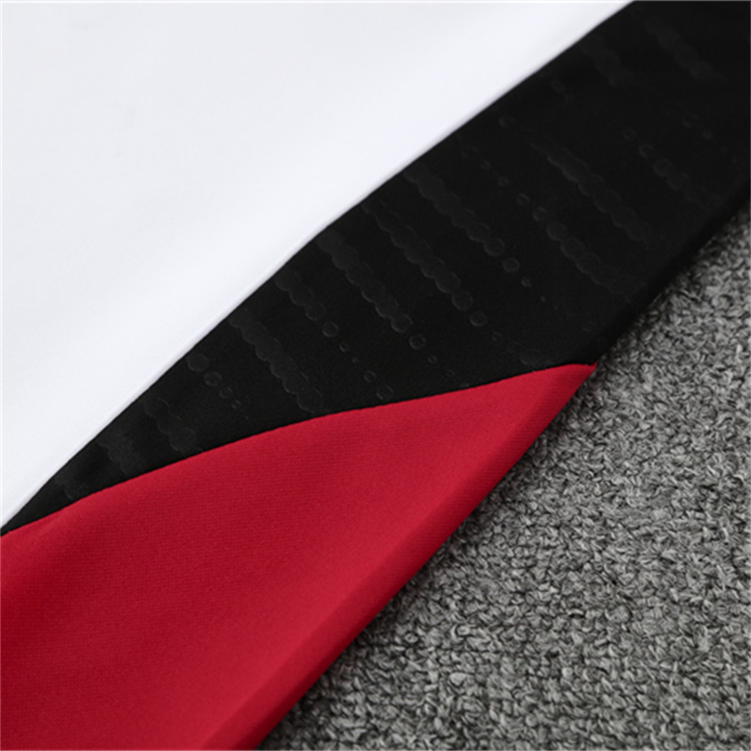 foot-Manchester United 25-26 Kid Long Sleeves Training Set - White Top & Black Pants