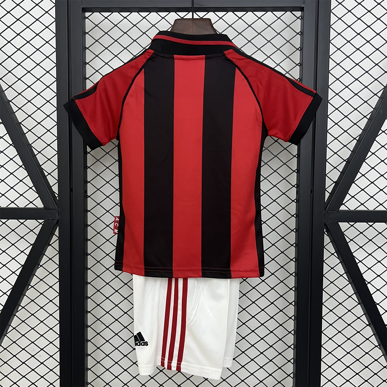 foot-Retro AC Milan 1998-99 Home Kids Kit