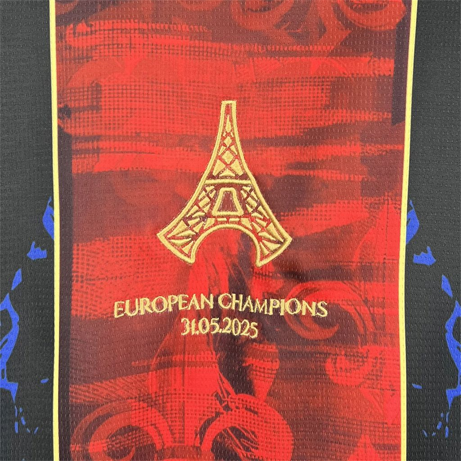 foot-Paris Saint-Germain PSG 25-26 Champions League Commemorative Edition Blue Red Eiffel Tower T-shirts