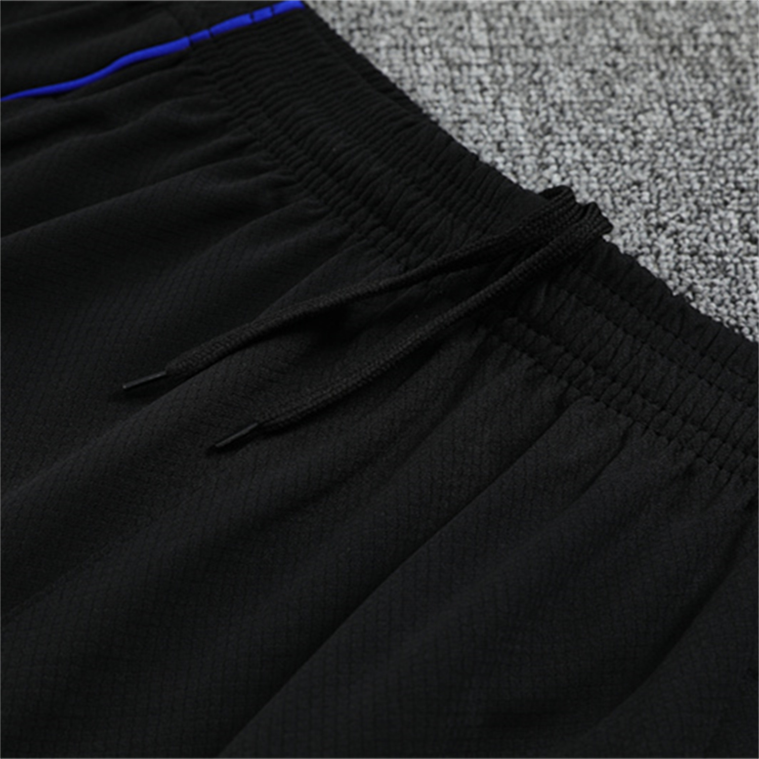 foot-Real Madrid 25-26 Short-Sleeve Training Set - Blue Black Dragon Top & Black Shorts