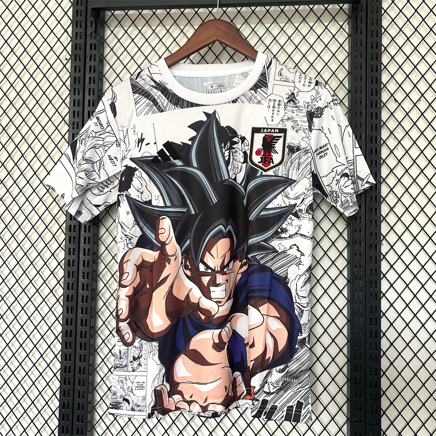 foot-Japan 25-26 Dragon Ball Comics Kamehameha White Special Jersey - Fans Version