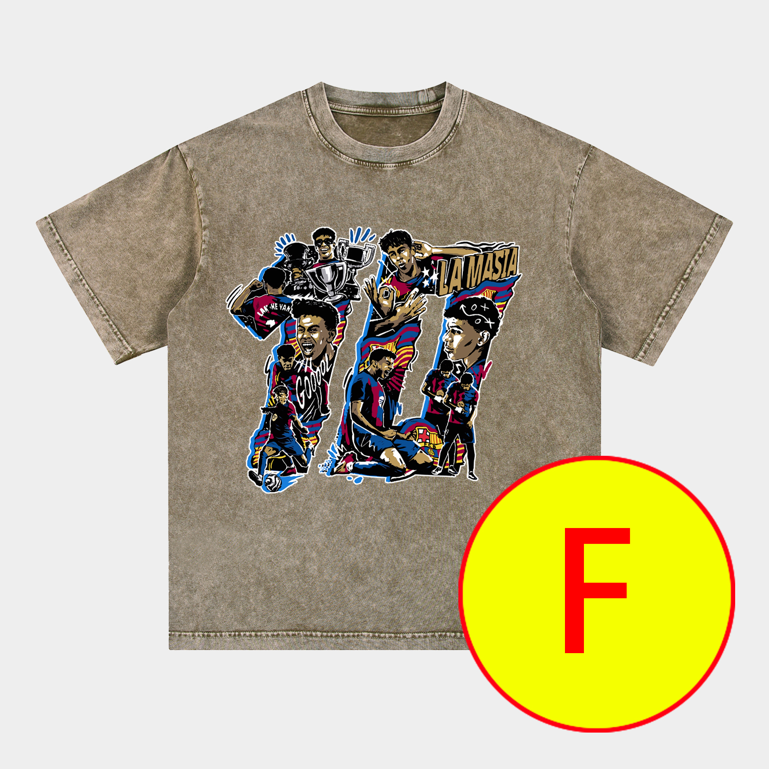 foot-LAMINE YAMAL - Barcelona No. 10 Legend Continues 2025 Oversized Washed T-Shirt