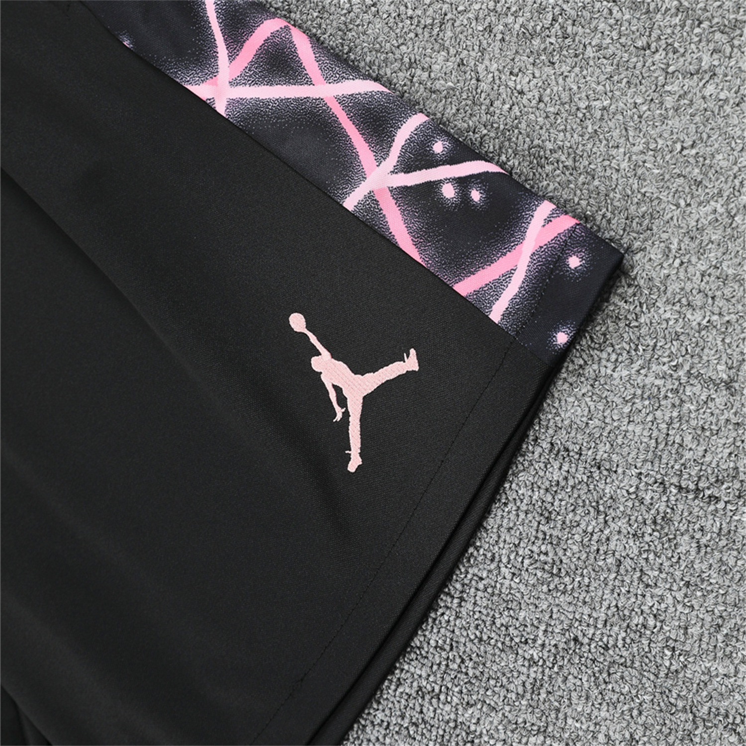 foot-Paris Saint-Germain PSG 25-26 Vest Training Set - Pink Fluorescent Rays Black Vest & Black Shorts