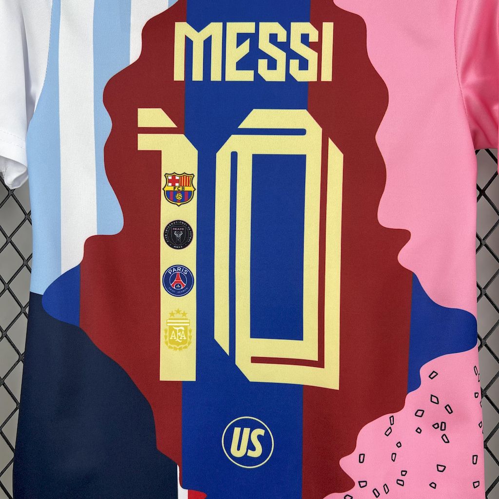 foot-Messi Career Commemorative Kids Kit with Messi #10 - Barcelona Argentina Paris Saint-Germain PSG INT M.A.M